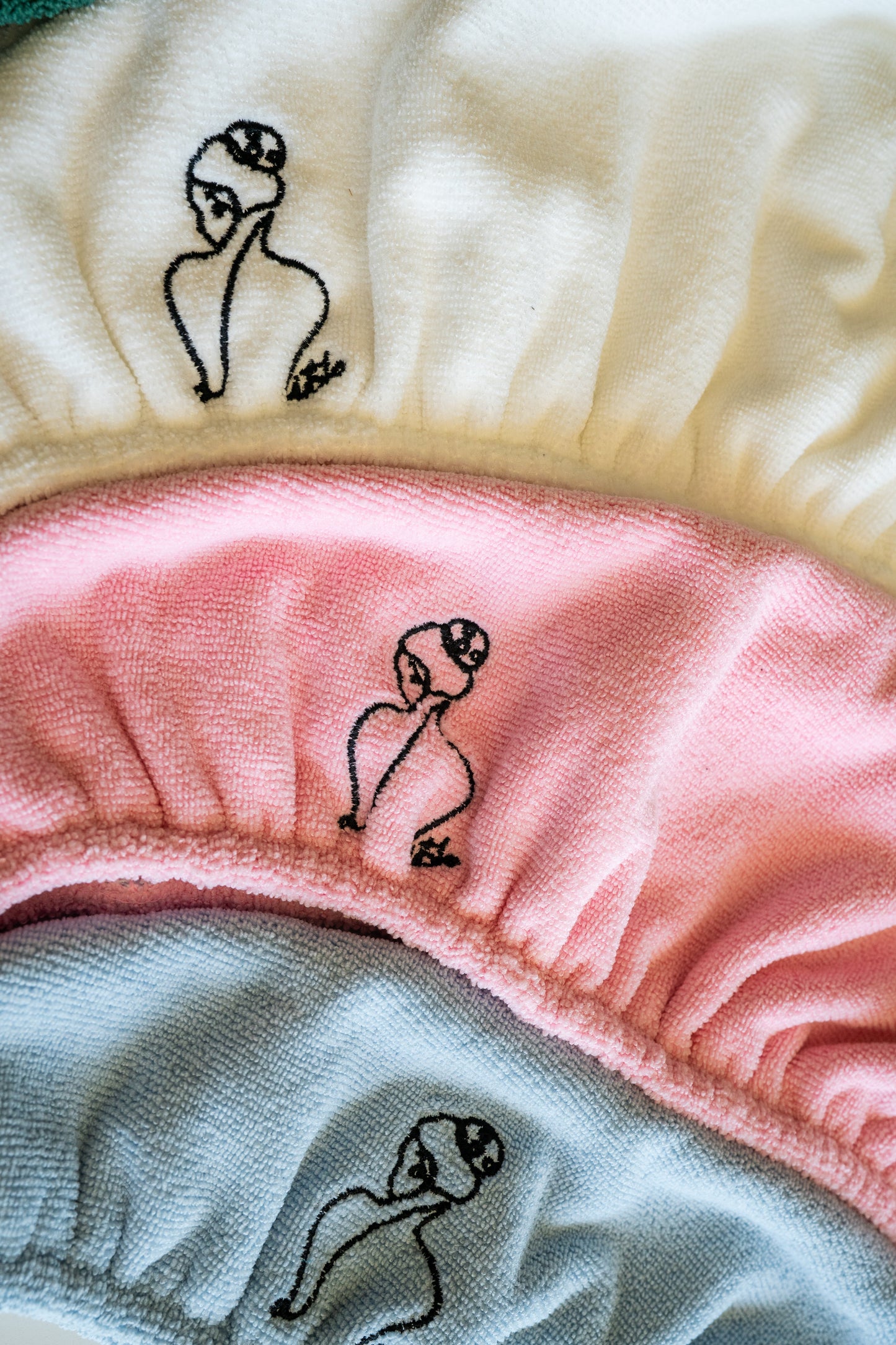 Microfiber Hair Towels (Light Pink)