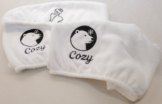 Microfiber Hair Towel (NEW White Polar Bear)
