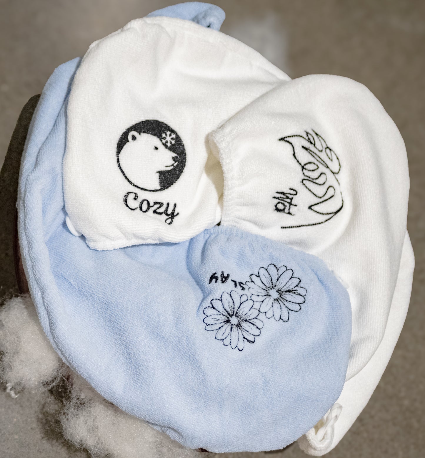 Microfiber Hair Towel (NEW White Polar Bear)